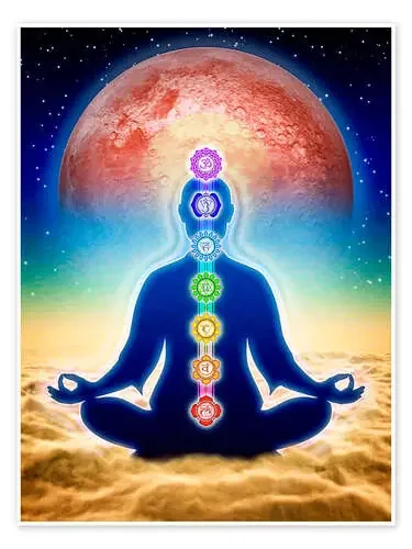 Meditando con chakras, edición de la luna roja de Dirk Czarnota