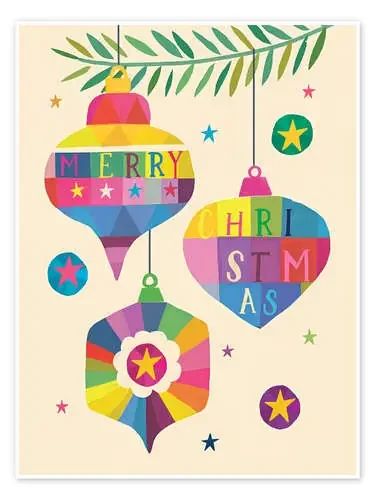 Merry Christmas – Christmas decorations de Charlotte Pepper Advocate Art