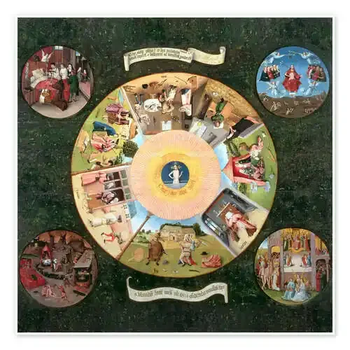 Mesa de los Pecados Capitales de Hieronymus Bosch Bridgeman Images