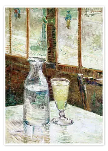 Mesa en un café con absenta de Vincent van Gogh Master Collection