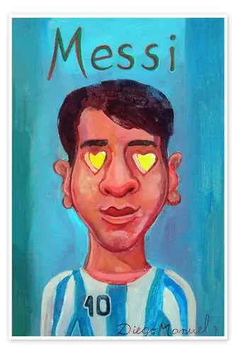 Messi and heart de Diego Manuel Rodriguez