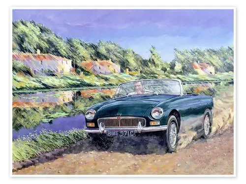 MGB en un canal francés de Clive Metcalfe Bridgeman Images