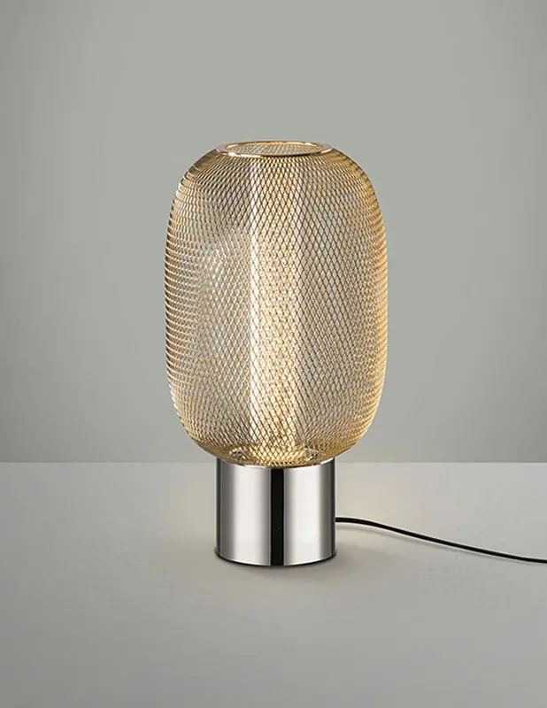 Micrón Lámpara de Mesa Schuller Cromo/Oro