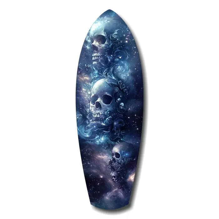 Midnight Skull Nocturnal Shadows Glass Wall Art – 12 » X 35 «