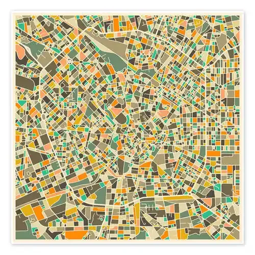 Milan Map de Jazzberry Blue