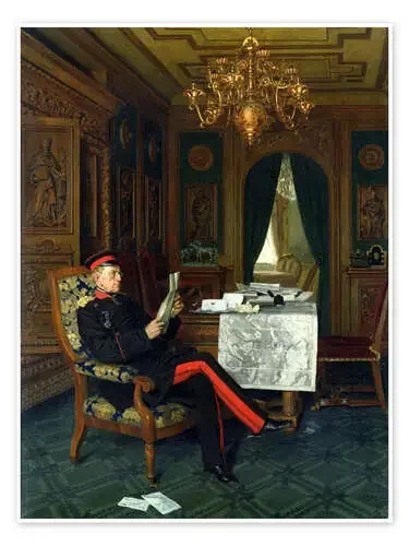 Moltke in Versailles de Anton Alexander von Werner Bridgeman Images