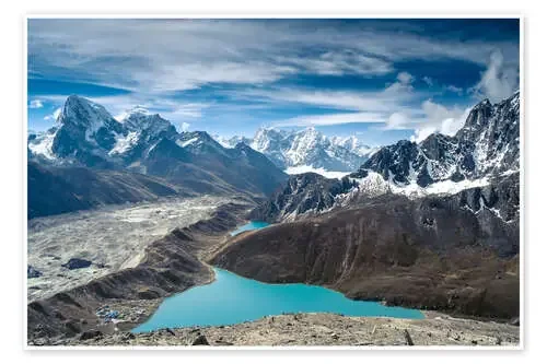 Montañas con lago en el Himalaya, Nepal Editors Choice