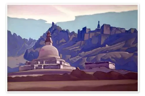 montículo tumba, Ladakh de Nicholas Roerich Bridgeman Images