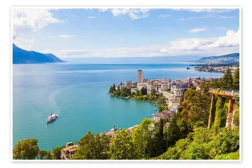 Montreux at Lake Geneva de Dieterich Fotografie