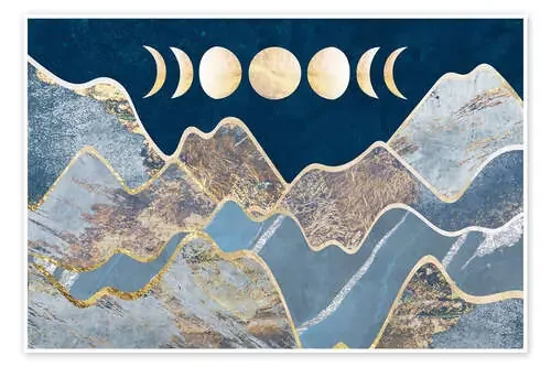 Moon phases over the mountains I de Sarah Manovski