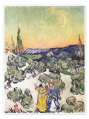 Moonlit Landscape de Vincent van Gogh Bridgeman Images