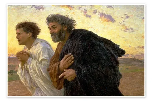 Morning of the resurrection, Peter and John on their way to the grave de Eugene Burnand ARTOTHEK