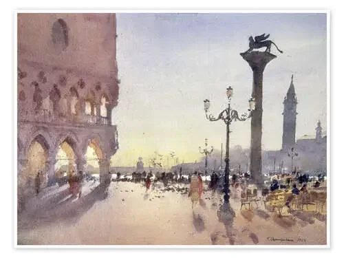 Morning on the Piazzetta, Venice de Trevor Chamberlain Bridgeman Images