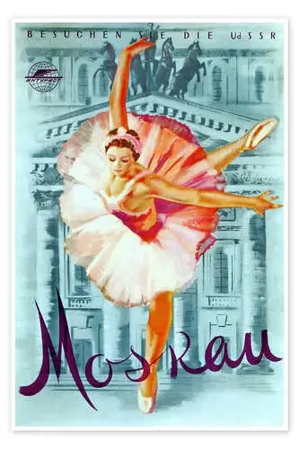 Moscú, ballet ruso de Vintage Advertising Collection