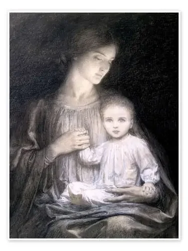 Mother and Child, c.1920 de Sir Frank Dicksee Bridgeman Images
