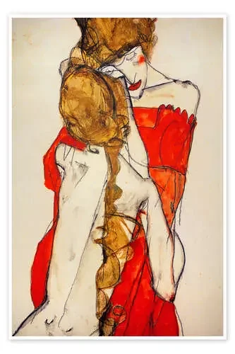 Mother And Daughter, 1913 de Egon Schiele akg-images