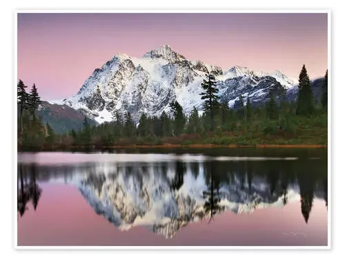 Mount Shukan Reflection II de Alan Majchrowicz Wild Apple Graphics