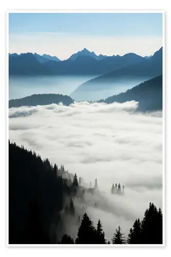 Mountains above the clouds de Michael Helmer