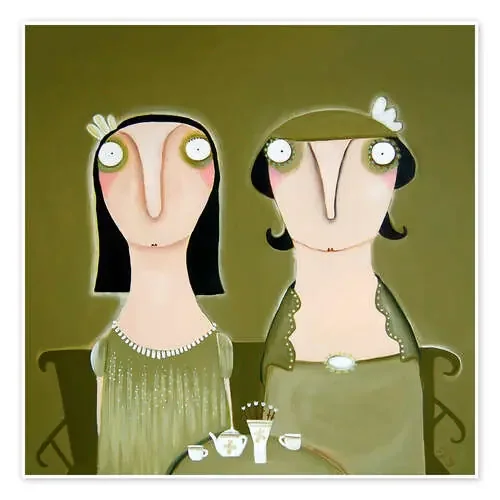 Mrs Sturm-Barzen and Me Having Coffee de Lacaluna