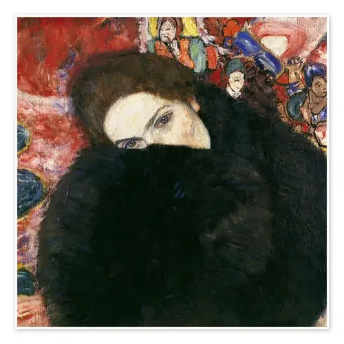 Mujer con bufanda de Gustav Klimt ARTOTHEK