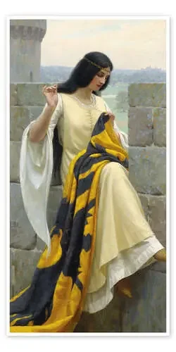 Mujer cosiendo de Edmund Blair Leighton Master Collection