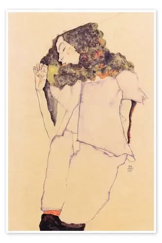 Mujer dormida de Egon Schiele Master Collection