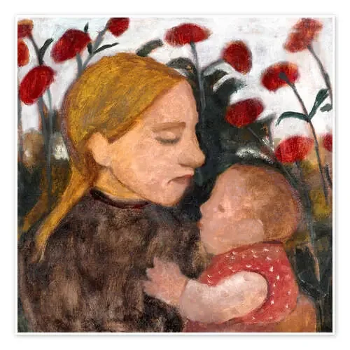 Mujer joven con el niño de Paula Modersohn-Becker ARTOTHEK