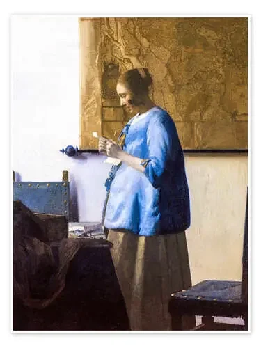 Mujer leyendo una carta de Jan Vermeer Master Collection