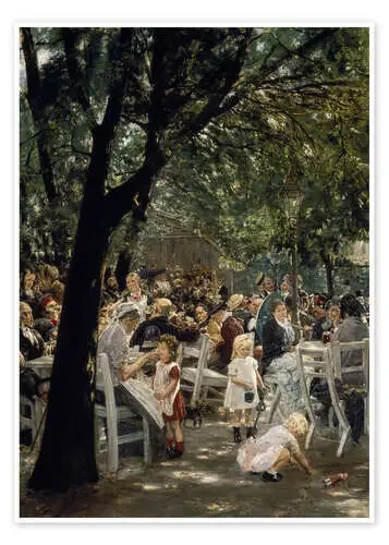 Munich beer garden de Max Liebermann ARTOTHEK
