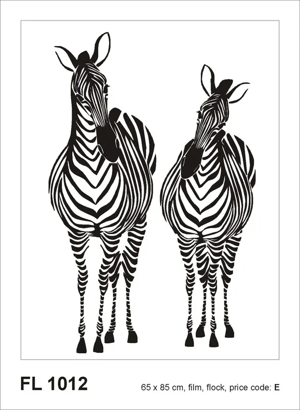 mural decorativo autoadhesivo cebras blanco y negro de Sanders & Sanders – 600295