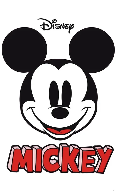 mural decorativo autoadhesivo Mickey Mouse blanco y negro y rojo de Disney – 612435