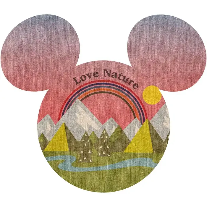 mural decorativo autoadhesivo Mickey Mouse rosa y verde de Disney – 612716