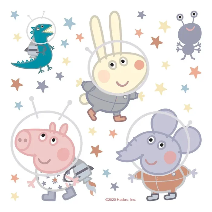 mural decorativo autoadhesivo Peppa Pig multi color de Sanders & Sanders – 601339