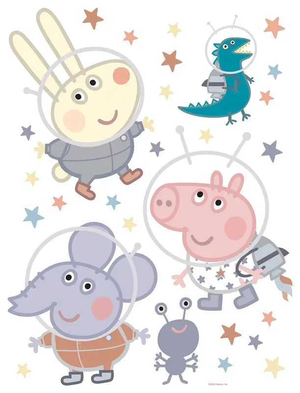 mural decorativo autoadhesivo Peppa Pig multi color de Sanders & Sanders – 601361