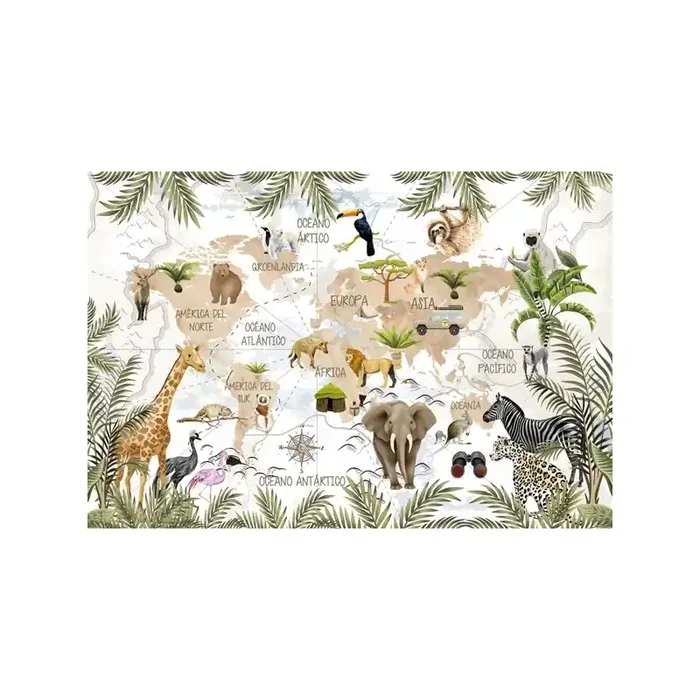 Mural Infantil Jungla Realista VCJR-034