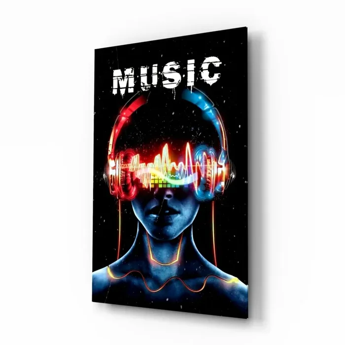 Music Glass Wall Art – 28.5 » x 18 «