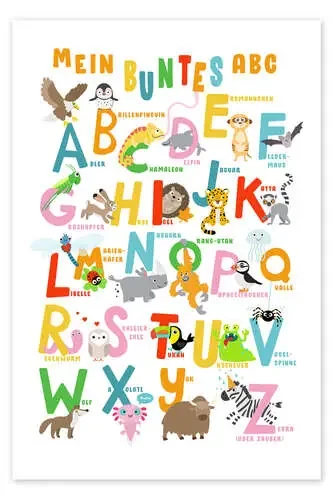 My Colourful ABC – Animal alphabet (German) de Julia Reyelt