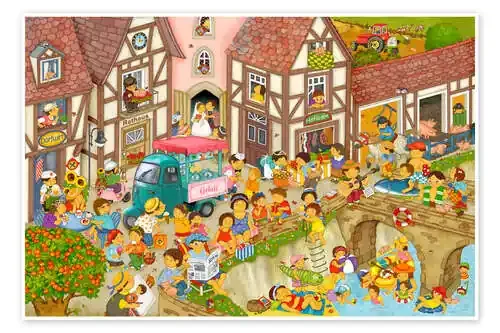 My village in summer de Marion Krätschmer