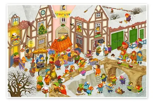 My village in winter de Marion Krätschmer