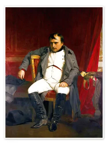 Napoleon abdicating in Fontainebleau de Hippolyte Delaroche Everett Collection