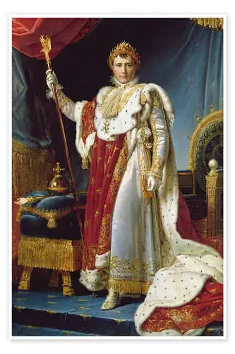 Napoleón I en ropajes para su coronación de François Pascal Simon Gerard Bridgeman Images