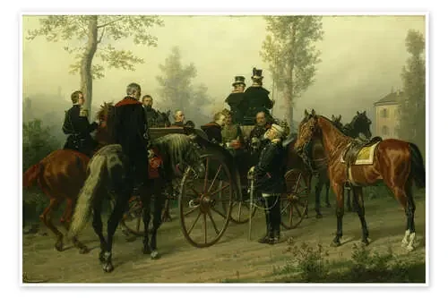 Napoleón III y Bismarck después de la batalla de Sedan de Wilhelm Camphausen Bridgeman Images