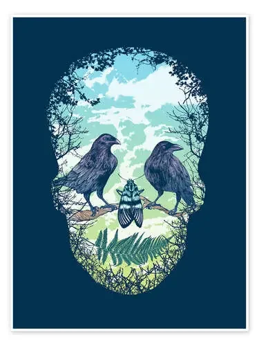 Nature Skull de Rachel Caldwell