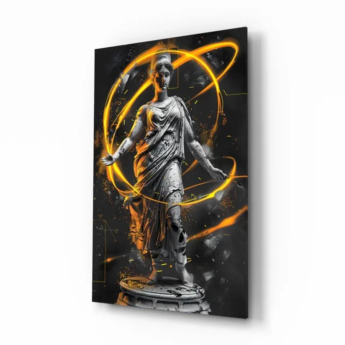 Neon Venus Glass Wall Art Designer Collection – 28.5 » X 18 «
