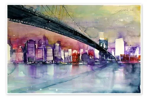 New York, Brooklyn Bridge III de Johann Pickl