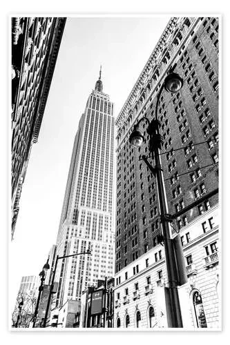 New York City – Empire State Building (monochrome) de Sascha Kilmer