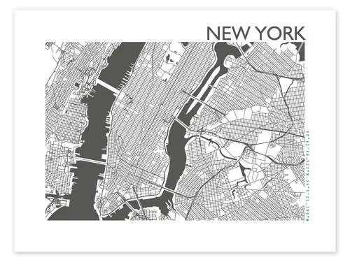 New York – mapa de Nueva York de 44spaces