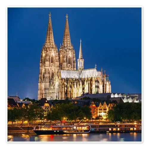 Night view of Cologne Cathedral Editors Choice
