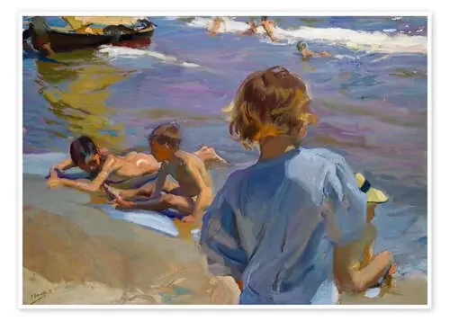 Niños en la playa, 1916 de Joaquín Sorolla y Bastida Master Collection