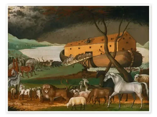 Noah‘s Ark, 1846 by Edward Hicks de Vintage Educational Collection